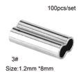 thumbnail image 1 of 100PCS Fishing Single Double Barrel Crimping Sleeves Tackle Connector Tools B, 1 of 6