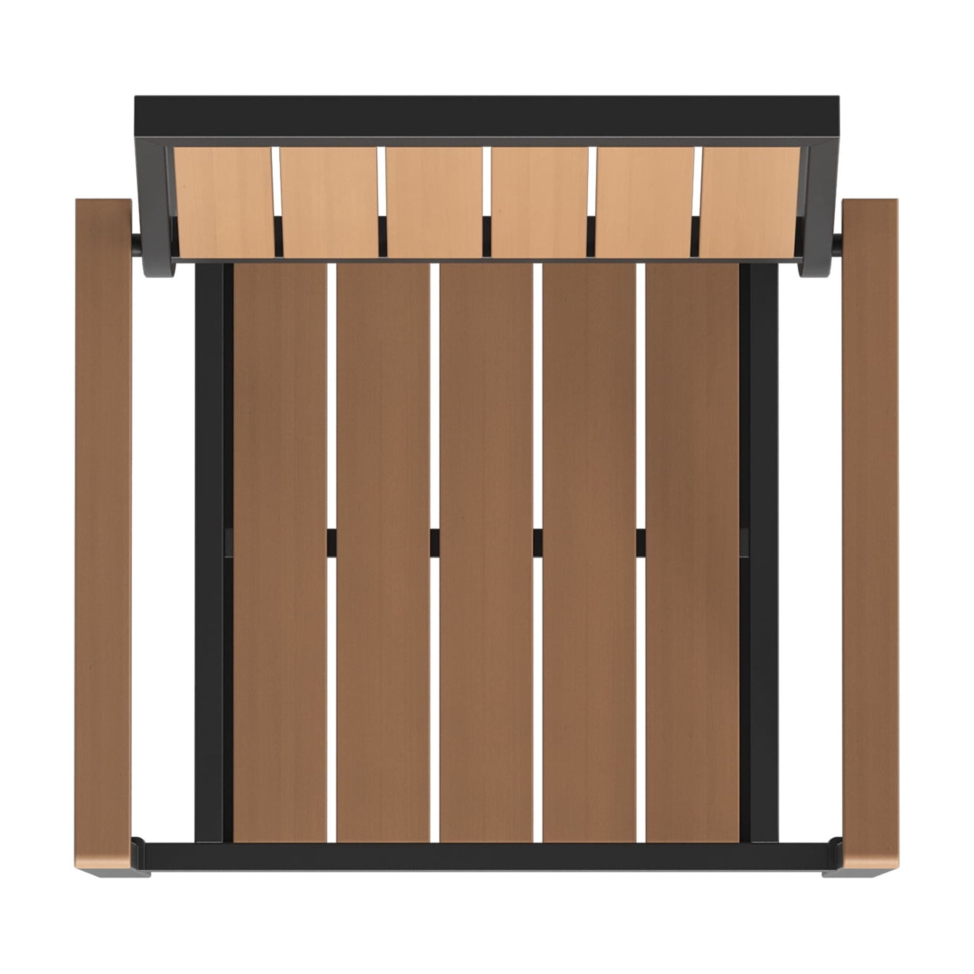 Ciokea Outdoor Patio Dining Chair, HDPS Aluminum Frame Seat, Stackable All-Weather Chair for Backyard Poolside Lawn, Brown