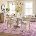 thumbnail image 6 of Jamfeel Boho Area Rugs for Living Room Low Pile Vintage Printed Carpet Washable Rug for Kitchen Bedroom Dining Room 5'x8' Purple, 6 of 8