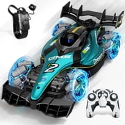 RC Racing Car, 1:12 4WD Toy Cars Buggy 2.4Ghz High Speed Remote Control Car Drift Car, Sideways Driving, with Watch Control.for Boys & Gift for Kids Blue