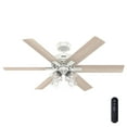 thumbnail image 4 of Hunter - Fonthill Indoor Ceiling Fan With Light, Remote, 52-inch, Fresh White, Casual-style, 6-speed DC Motor, Quick Installation, Energy Star, 52904, 4 of 19
