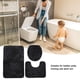 thumbnail image 4 of JUEGO DE ARRRENAMENO PARA EL BAÑO SUAVE, TAPETE EN Forma de u, Juego de Alfombras de Baño de 3 piezas con absorbente de agua para niños y adultos, 4 of 7