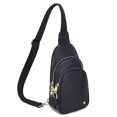 thumbnail image 1 of Bolso bandolera INICAT de piel, bolso de pecho, negro, 1 of 7