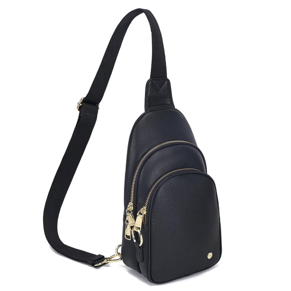 Bolso bandolera INICAT de piel, bolso de pecho, negro