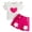 Hot Pink toddler outfit jhte2, variant on Baby Clothes For Girls Toddler Girl Clothes 3T Toddler Baby Girls Summer Clothes Short Sleeve T-Shirt Tops Short Sets Cute Outfits