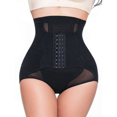 SHAPEVIVA Women Butt Lifter Shapewear Hi-Waist Tummy Control Body Shaper Shorts Waist Trainer Panty