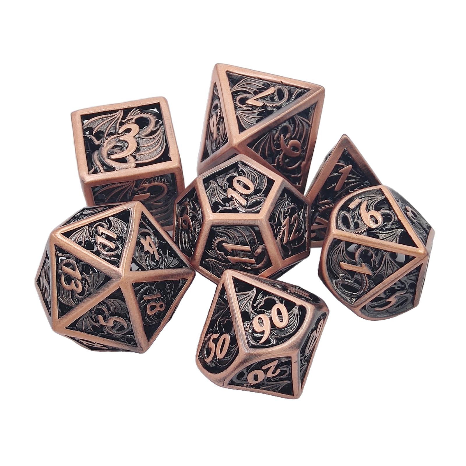 7X Polyhedral Dice for Dungeons and Dragons DND D20 D12 D10 D8 D6 D4 Table Games 