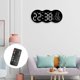 thumbnail image 1 of Reloj de pared digital multiusos con calendario electrónico enchufable por USB, despertador con 12/24 horas para oficina, dormitorio, sala de estar y, 1 of 8