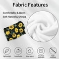 thumbnail image 6 of Kainsy Sunflower Throw Blanket Flannel Blanket Birthday Gifts for Women Girls Plush Sunflower Blanket for Couch Bedroom Decor Warm Throw Blanket for Adults Kids " inch(50"x60"), 6 of 7