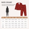 thumbnail image 3 of Rateoe Strawberry Pattern Womens Pajamas Set Long Sleeve Sleepwear Button Down Nightwear Soft Cotton Pj Lounge Sets, 3 of 9