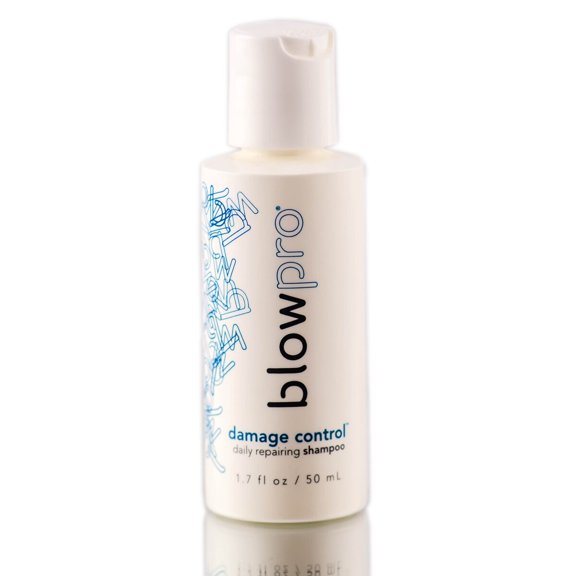 Size : 1.7 oz , Blow Pro Damage Control Daily Repairing Shampoo , Hair Scalp - Pack of 2 w/ SLEEK Teasing Comb