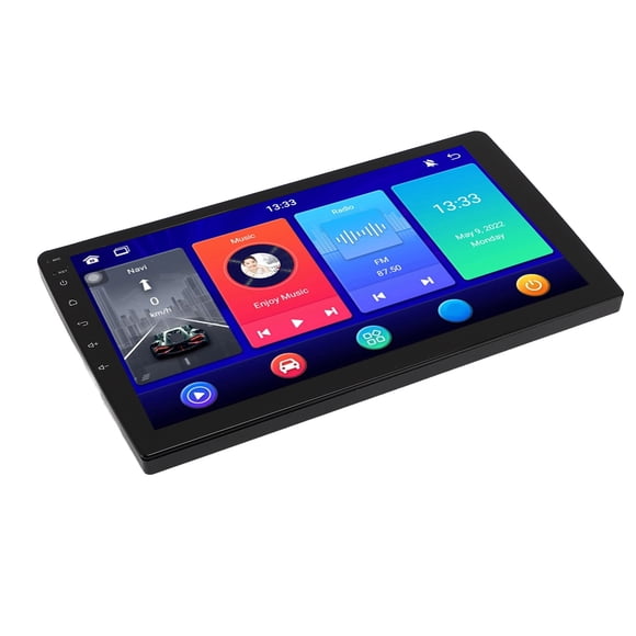 Touch Screen Car Radio, ABS Aluminum Alloy GPS 5.2 10.1 Inch IPS Screen Touch Screen Car Stereo for Navigation