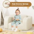 thumbnail image 5 of XJD Fold-Out Kids Sofa, Kids Couch Chair, 2-in-1 Children Convertible Sofa to Lounger, Extra Soft Flip-Out Toddler Couch for Siting and Sleeping, for Bedroom and Playroom, Gray, 5 of 8