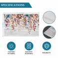 thumbnail image 6 of Orange Brown Eucalyptus Leaves Placemats Set of 8, Botanical Farm Rustic Wood Placemats for Dining Table, Place Mats for Kitchen Tabletop, Waterproof Wipeable Dining Table Mats Set, 6 of 9