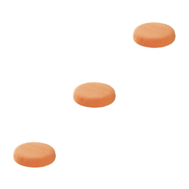 relayinert Coussin Rond Légèrement Imperméable pour Détente Housses de Siège Imperméables orange 3ensemble