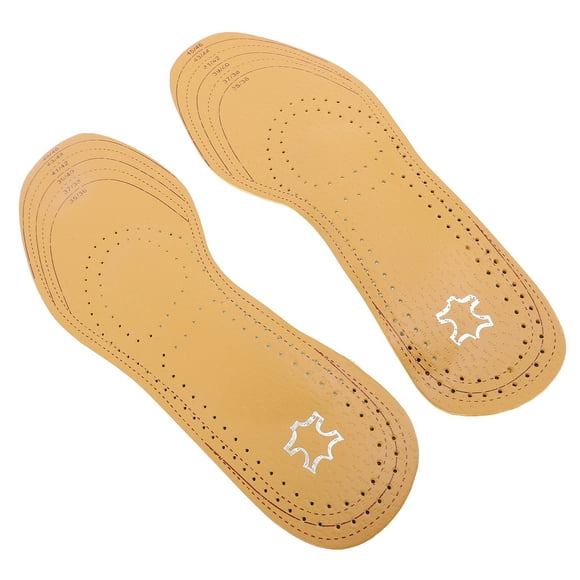 Arch Support Inserts, Cuttable High Arch Support Insoles Alleviate Pressure Breathable Fabric Brown Yellow 2 Pairs for Plantar Fasciitis for Men