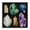 Gemstone Crystal Agate, variant on Stupell Industries Southwestern Various Pebbles in Circle Brown Floating Frame Canvas Art, 25 x 25, by RB