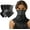 Black+Dark Gray+Heather Gray, variant on 3 PCS Triangular Hanging Ear Mask, Summer Sun Protection Cycling Face Cover Ice Silk Mask, Neck Gaiter Bandana for Outdoor