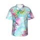 thumbnail image 1 of Balery Dragonfly Floral Camisas hawaianas de manga corta para hombre, camisas playeras de corte holgado, camisas de vacaciones con botones,Medium, 1 of 7