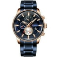 thumbnail image 1 of CURREN Men Watch Quartz Movement Stainless Steel Strap Time &, 1 of 8