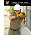 thumbnail image 5 of Men's Loose Fit Heavyweight Short-Sleeve Pocket Work Henley T-Shirt (Regular&Tall), 5 of 8