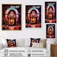 thumbnail image 4 of Designart "Neon Grooves of Jukebox Machine III" Fashion Framed Wall Art - Modern Colorful Jukeboxes Bedroom Framed Canvas Wall Art, 4 of 6