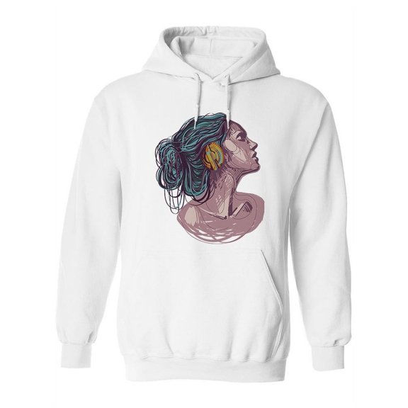 Profile Portrait Hoodie Women -Image by Shutterstock, Female 3X-Large