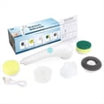 thumbnail image 1 of Cepillo de Limpieza Eléctrico Inalámbrico 5 en 1 para el Hogar, Multifuncional, con Carga USB, Ideal para Baño y Cocina., 1 of 5