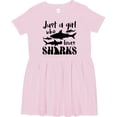 thumbnail image 3 of Inktastic Just a Girl Who Loves Sharks Girls Toddler Dress, 3 of 5