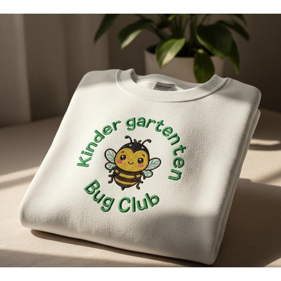 Kindergarten Bug Club Cute Insect Design, Fun Educational Graphic for Teachers and Young Learners