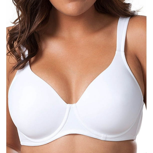 Women's Leading Lady 5028 Lightly Padded Contour Underwire Bra (White 48D)