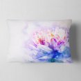 thumbnail image 2 of Designart Blue Flower Watercolor - Floral Throw Pillow - 12x20, 2 of 5