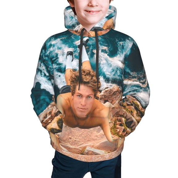 Ben Azelart Stay Wild Hoodies Pullover For Boys Girls 3d Printed Hooded Sweatshirt Long Sleeves Small