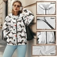 thumbnail image 6 of Renewold Dachshund Dog Love White Womens Oversized Zip Up Hoodies Fashion Hooded Pullover Jackets Sweatshirts Long Sleeve Y2K Hoodies Fleece Sweaters Hooded Cardigan Fall Winter Clothes, XS, 6 of 7