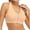 Apricot, variant on SHCKE Zip Front Sports Bras for Women Racerback Bras Workout Yoga Tops with Removable Padded Front Zipper Sport Bras Racerback Yoga Bras