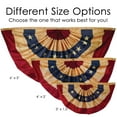 thumbnail image 2 of In the Breeze 3678 — Stars and Stripes Pleated Fan Bunting, Antiqued/Tea-Stained, 2' x 4', 2 of 5