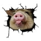 thumbnail image 1 of Creative 3D Funny Pig Etiqueta de la ventana del coche Gráficos de animales Pegatinas de vidrio a prueba de agua Durable Pasta de la ventana del coche A Gloria Adhesivo para ventana de coche, 1 of 9
