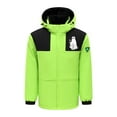 thumbnail image 4 of Feancey Heated Down Jacket Men Women Winter 4 Areas Electric Heating Coats Outdoor Waterproof Removable Hooded Jackets with Zipper Pockets,Green,M, 4 of 9