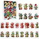 thumbnail image 2 of Calendario de Adviento de Vacaciones de Festivales 2024, Calendario Navideño de 24 Días con Colgante y Gorros de Papá Noel, Adornos Navideños 2D para Fiesta de Navidad., 2 of 7