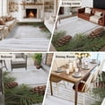 thumbnail image 5 of Large Area Rugs for Living Room Bedroom, Vintage Pine Cones 5'x8' Rug Washable Carpet Runner Indoor Outdoor, Retro Botanical Watercolor Wooden Non Slip Floor Mats Rug for Kitchen, Bathroom, 5 of 8