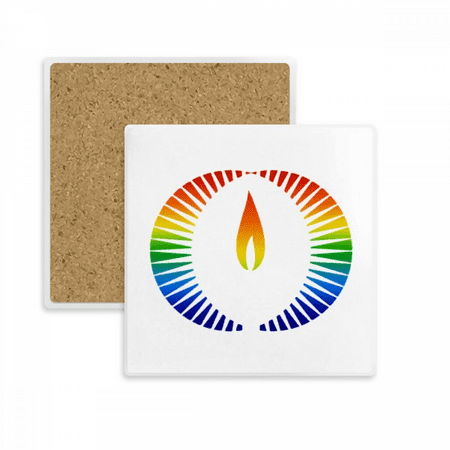 

Light Differentiation Identity Rainbow Equality Coaster Cup Mat Mug Subplate Holder Insulation Stone