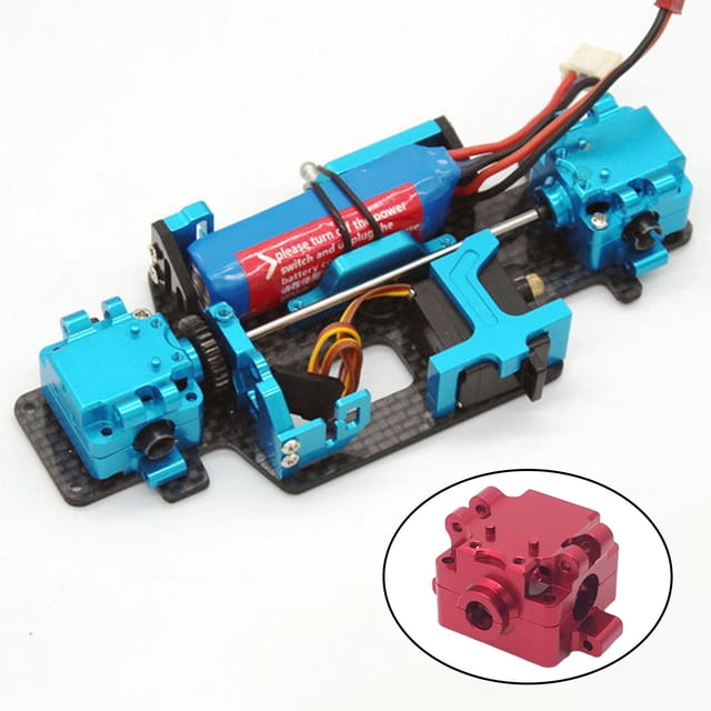 Actualización de cubierta de carcasa del engranaje RC para K969 K989 P929 1:28 modelo Trucks accesorios de bricolaje rojo CUTICAT Carcasa de carcasa de coche RC
