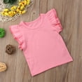 thumbnail image 3 of Kiapeise Baby Girl Ruffle Sleeve T-Shirt Top Basic Tee Summer Outfit, 3 of 5