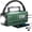 Green, variant on 10000mAh/37000mWh Radio-Weather Radio Portable AM FM Auto Scan with Solar Panel/Hand Crank/AC Input Rechargeable with Flashlight Reading Lamp SOS Siren for Indoor/Outdoor
