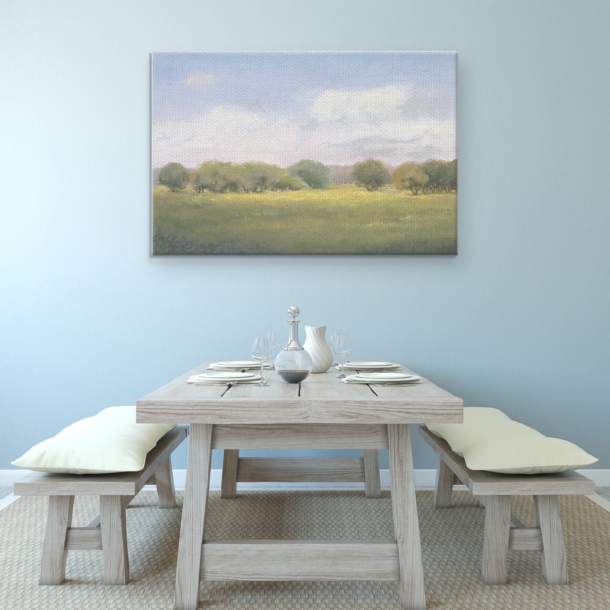 Masterpiece Art Gallery The Land At Peace Summertime Meadow By Teri Jonas Canvas Art Print 24" x 36"