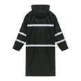 thumbnail image 4 of Aislor Adult Unisex Long Hooded Safety Rain Jacket Waterproof Emergency Raincoat Poncho Black M/165, 4 of 7