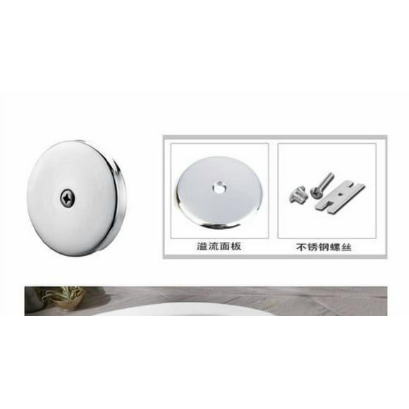KAKOWELY Overflow Cover For Tub Stainless Steel Tub Drain Cover Overflow Face Plate Single Hole Bath Tub Parts For Bathroom Accessories,3.15X"X3.15"X0.59"