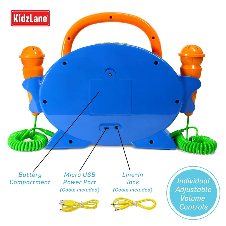Kidzlane Wireless Bluetooth Karaoke Toy for Kids with 2