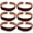 2.54 cm-12pcs-brown, variant on 12pcs 1 inch Width Black Velvet Chokers Vintage Necklace for Women With Extension (XL-1019-3)