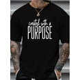 thumbnail image 1 of Camiseta elegante para hombre con eslogan único: estilo casual y vintage, cuello redondo, para todas las estaciones, ideal para el tiempo libre., 1 of 5
